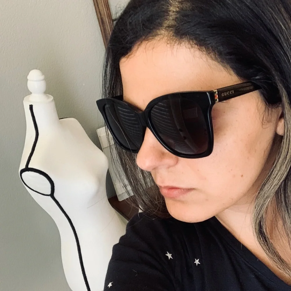 New Gucci black over size sunglasses 🖤